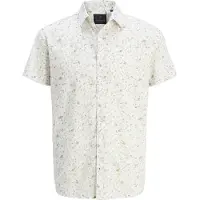 Jack & Jones Jprblasummer Print S/S Shirt Sn - Cream - L