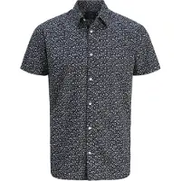 Jack & jones Jprblasummer Print S/S Shirt Sn - Navy - XS