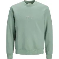 Jack & Jones Collegepaita 'JJESOHO' pastellinvihreä / valkoinen