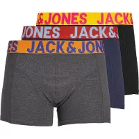 Jack & Jones Bokserishortsit 'JACCrazy' tummansininen / antrasiitti / oranssi / musta