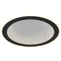 TRIO Glace LED kattovalaisin ø38cm mattamusta 2700 – 6500K