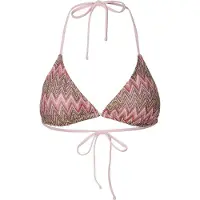 Pieces Pcada Bikini Knitted Triangle Top - Pink - L