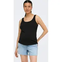 ONLY Maternity Olmbloom S/L Tank Top Jrs 2-Pack - Black - S