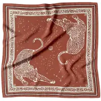 Lescarf Gemini-silkkihuivi 65 x 65 cm