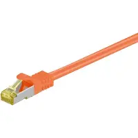 Pro RJ45 välijohto CAT 6A S/FTP (PiMF), 500 MHz, CAT 7 raakakaapelilla, oranssi