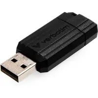 Verbatim Pinstripe USB 2.0 16Gt, musta muistitikku