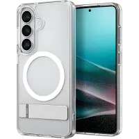 Spigen Samsung Galaxy S26 Ultra Hybrid S Mag MagSafe kotelo potkukannattimella - Valkoinen / Kirkas