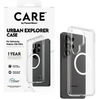 CARE by PanzerGlass CARE Urban Explorer, Galaxy S26 Ultra -suojakuori, läpinäkyvä with White Qi