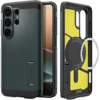Spigen Samsung Galaxy S26 Ultra Tough Armor Mag -kotelo - Syvyysvihreä