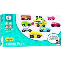 Bigjigs Wooden Vehicles 9 pcs.