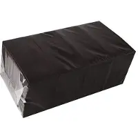 Papstar Ruokailuvälinekotelo taskuservietit musta 40x33cm 160kpl., Stalo įrankių dėklas kišeninės servetėlės juodos 40x33cm 160vnt.