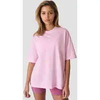 ICANIWILL Everyday Oversized Cotton T-shirt Print Lady Pink