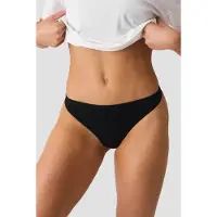 ICANIWILL Smooth Seamless Stringit 2 pack Musta