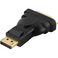 Deltaco – DisplayPort / DVI-D -kaapeli, yksilinkkinen sovitin, musta (110018)