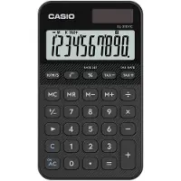 Casio SL-310YC, Tasku, Perus, 10 lukua, Akku/Aurinko, musta