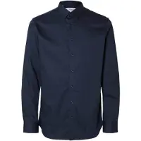 Selected Slmfilip-Performance Slim Ls Shirt Noos - Navy - XXL
