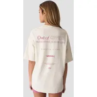ICANIWILL Everyday Oversized Cotton T-shirt Print Cream
