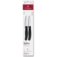 Victorinox Swiss Classic 6.7603.2 Straight, Black, set of 2 vegetable knives, 8 cm