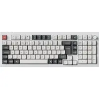 Keychron Q5 Ultra pelinäppäimistö (valkoinen, punaiset kytkimet)