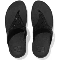 FitFlop for woman. EC5-090 Sandals Lulu Crystal black (40), 3 to 5 cm, None, Casual