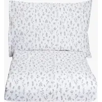 Mini Dreams MiniDreams Pussilakanasetti Kukkaniitty Pinnasänky, Valkoinen
