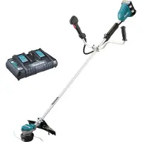 Makita Akkutrimmeri DUR368APT2 2x18V, 2x5,0 Ah + kaksoislaturi