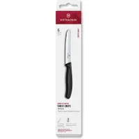 Victorinox Swiss Classic pöytäveitsi 11 cm, 6-pakkaus, musta