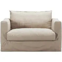 Decotique Le Grand Air Nou Love Seat-sohva - Nojatuolit Puuvilla Beige - 11003123+11003125