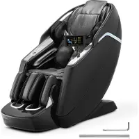 Vevor Dual-Core 4D+3D -kokovartalohierontatuoli, jossa pidennetty SL-rata, syväjooga-venytys, sähköisesti pidennettävä jalkatuki, TFT-näyttö, tekoälyääniohjaus, lämmitys, turvatyynyt, käsinojien sääti