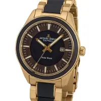 Jacques Lemans 1-2116J Eco Power Solar Ruskea/Kullansävytetty teräs