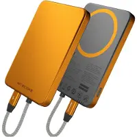 Nitecore POCKET 5 Magnetic Ultra Thin Power Bank, Alloy Orange, power bank, 5000mAh