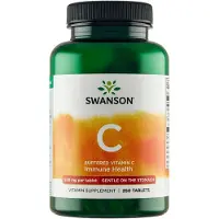 Swanson Health Puskuroitu C-vitamiini, 500 mg - 250 tablettia