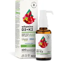 Aura Herbals - D3-vitamiini 2000 IU + K2 Vegaani (50 ml)