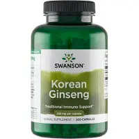 Swanson Health , Korean Ginseng, 250 mg, 300 Kapseli