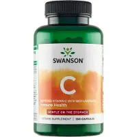 Swanson Health Puskuroitu C-vitamiini bioflavonoideilla - 100 kapselia