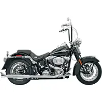 Bassani Xhaust True Dual Harley Davidson Fls 1690 12-17/fls 1690 Abs 12-17 Ei-homologoitu Täydellinen Pakokaasujärjestelmä