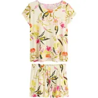 Ted Baker Pyjamashortsit keltainen / vaaleankeltainen / oranssi / vaaleanpunainen