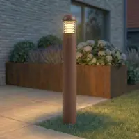 LUCANDE Led pylväsvalaisin Skagena , Ruskea/ruoste, Alumiini, Moderni