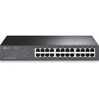 TP-LINK Verkkokytkin, 24 porttia 10/100 Mbps, RJ45, Auto MDI/MDIX, 19"