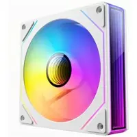 Dutzo INF 120 PWM ARGB - Kotelotuuletin - 120mm - Valkoinen RGB LED valolla - 29 dBA