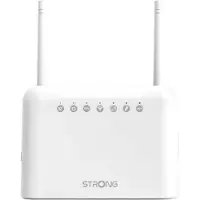 Strong - 4G LTE WiFi-reititin - Jopa 150 Mbps 4G/300 Mbps WiFi - 4 x RJ45 - Mobiiliväylä - SMA-antennit - Helppo asentaa