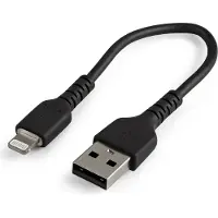 StarTech.com USB-A – Lightning -kaapeli, 0,15 m, musta