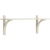 Swedese Levi Wall Shelf 90 Cm Small Aluminium / White Pigmented Ash - Seinähyllyt Saarni Valkoiseksi pigmentoitu Saarni - 20923|A381