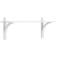 Swedese Levi hylly 1 hyllytaso Valkolakattu saarni alumiini, 90 cm