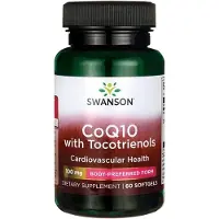 Swanson Health CoQ10, 100 mg (sisältää 10 mg tokoferoleja) - 60 pehmeää kapselia