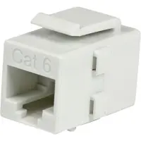 StarTech.com Suojaamaton UTP Cat6 RJ-45 Keystone Coupler -jatkoliitin, valkoinen