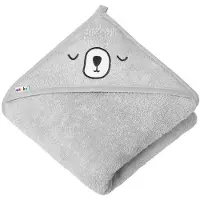 Akuku Baby hooded towel 100x100 cm / grey