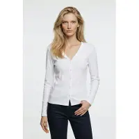 Calvin Klein Jeans Neuletakki 'Essential' valkoinen