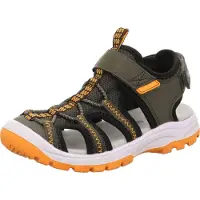 Superfit Avonaiset kengät 'Tornado' khaki / oranssi
