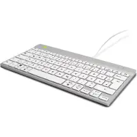 R-Go Tools Ergonomisch toetsenbord R-Go Compact Break, compact toetsenbord met pauzesoftware, QWERTZ (DE), bedraad, wit, Mini, Langallinen, USB, Näppä (RGOCODEWDWH)